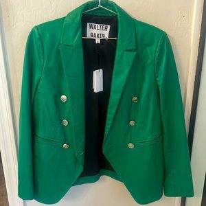Walter Baker clover green leather blazer. Gorgeous!
